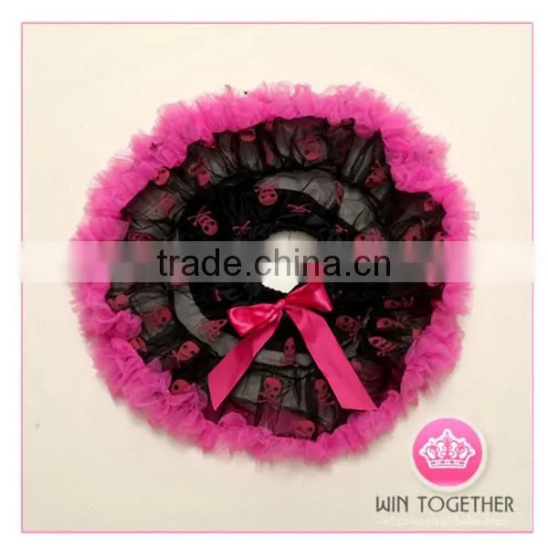 Colorful Person cranial head pettiskirt with rosettes
