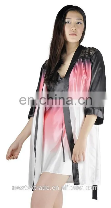 Differrent Style Fashion Satin Lingerie Sexy Night Robe