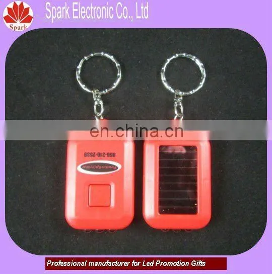 custom printed logo promotional mini led flash ligh key chains