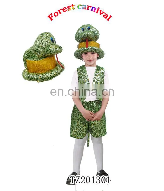 TZ-201323 Wholesale Children Snake Animal Costumes