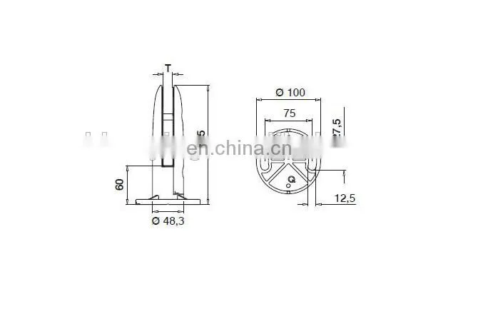 Easy glass system/Base glass clamp