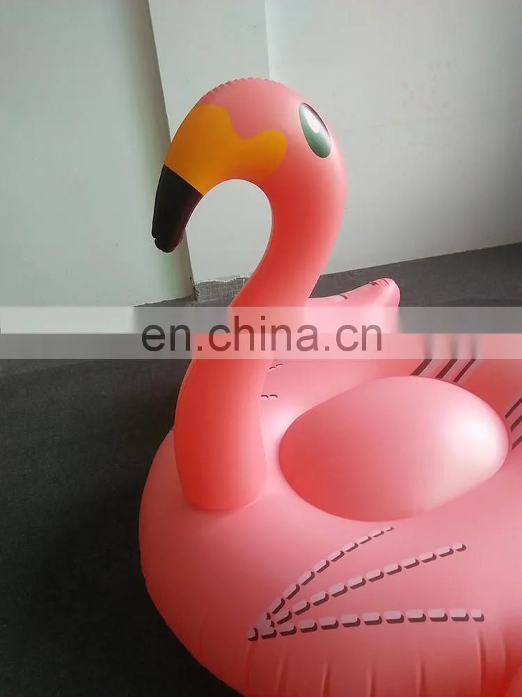Custom 6p Eco-friendly PVC Inflatable Pool Flamingo Pool Float 190cm