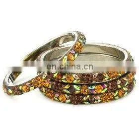 5 Row Crystal Bangles