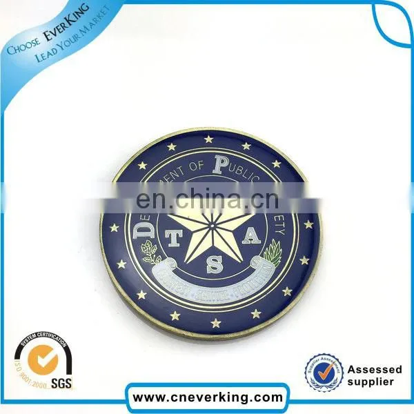 custom High quality and low price metal badge for clothing