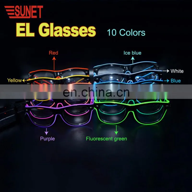 Halloween Christmas Party Decoration Sound Activated Led Glasses