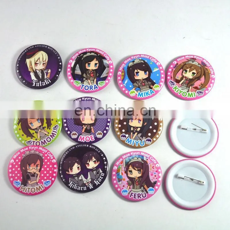 Alibaba top sale cheaper price tinplate advertising pin button badges