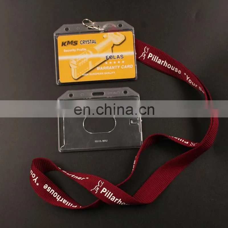 BSCI hard plastic card holder