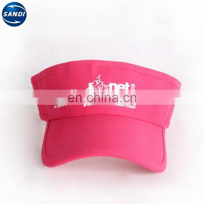 Custom sports adjustable sun visor hat
