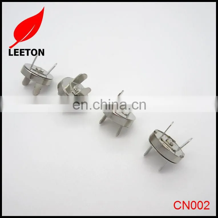 Factory supply 14mm magnetic snap fastener for bag