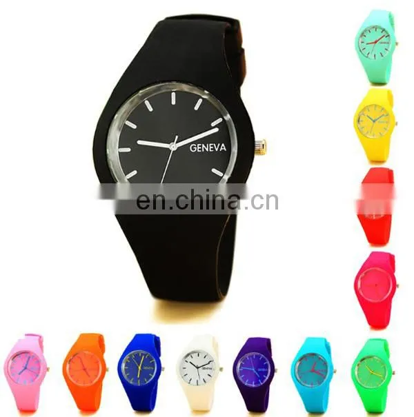 Hot sale quartz wrist watch cute girls watch silicon watch