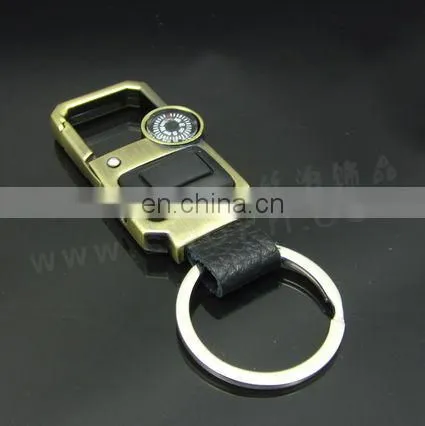 promotion gift aluminum keychain with LED light