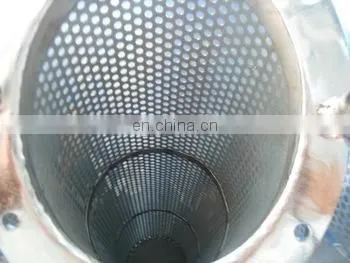 304 stainless steel perforated sheet cleanable and reusable basket oil filter
