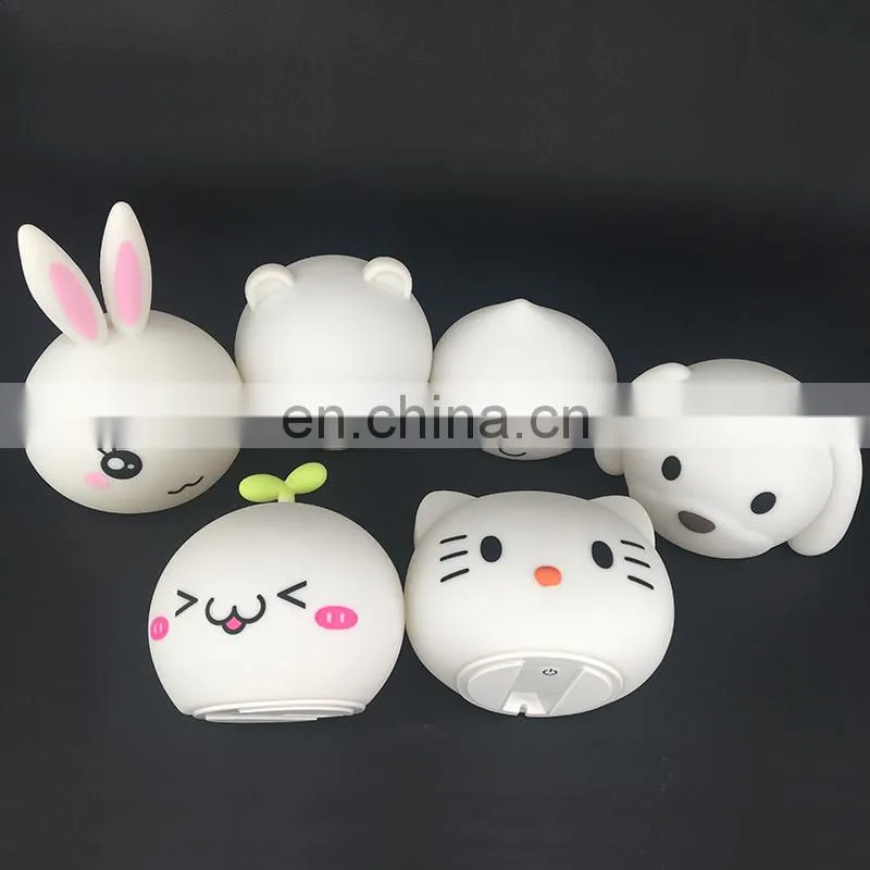 2020 Amazon idea silicone bedside lamps led kids night light for bedroom