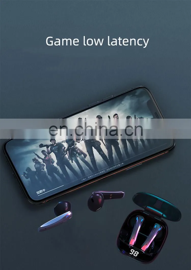 Wholesale E68 acoustic earbuds super mini sports headphone tws earphone with charging cases