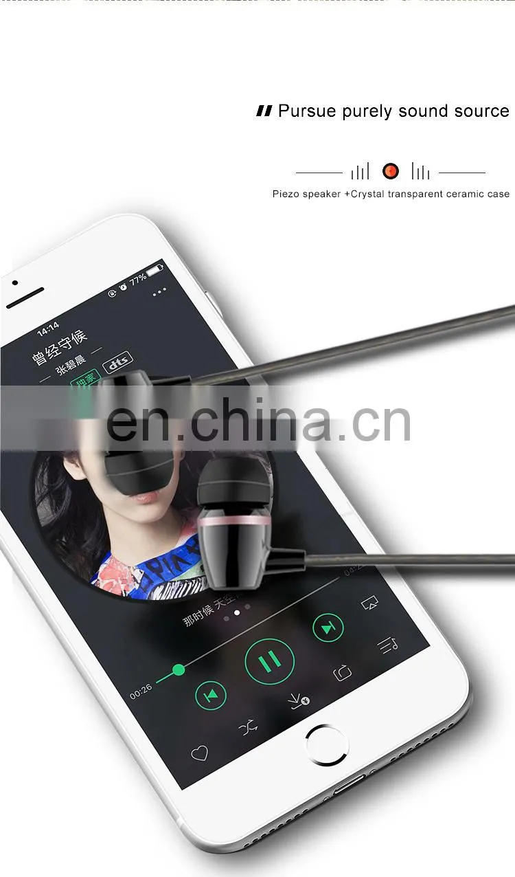 wired cable sport stereo earbuds headset headphone