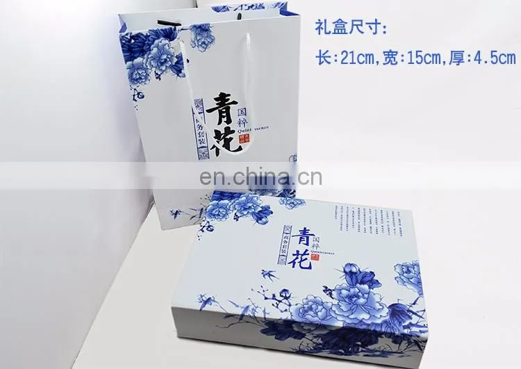 Novelty Business Gift Set Chineses Style Power Bank 6000mah+ 8gb USB with Papery Package
