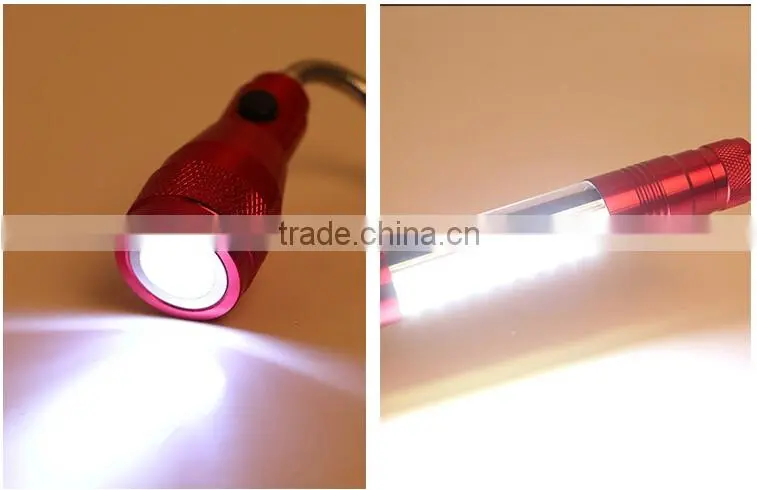 Multi telescoping magnet pick up LED flashlight