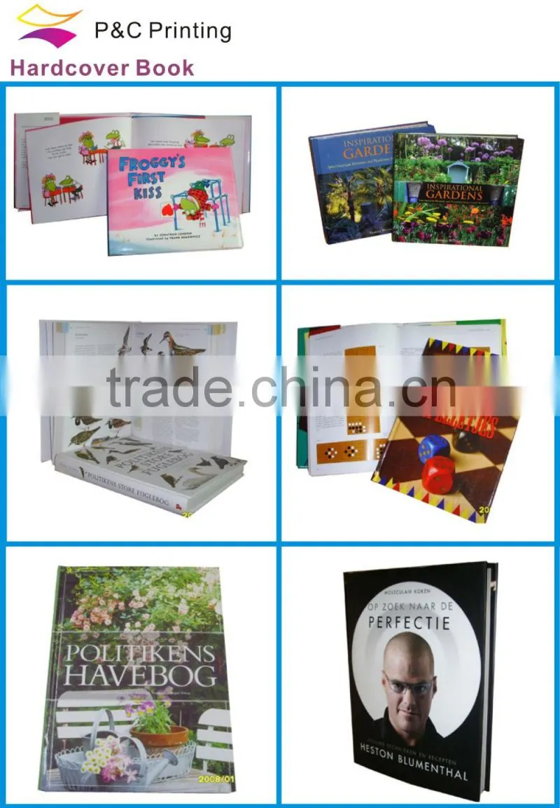 Office custom china hardcover cheap book printing