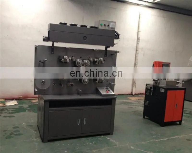 UGS1004 4 Color Automatic Rotary Fabric Trademark Ribbon Printing Machine, Textile cotton webbing Letter Press Offset Printer