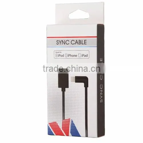 Right Angle 90 Degree 8pin usb cable C48 Connector 3.3ft 1m 0.5m MFi Certified