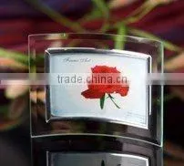 Ultra Clear aluminum double sided glass photo-frame