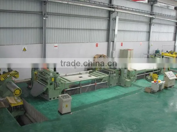 Iron coil shearing line