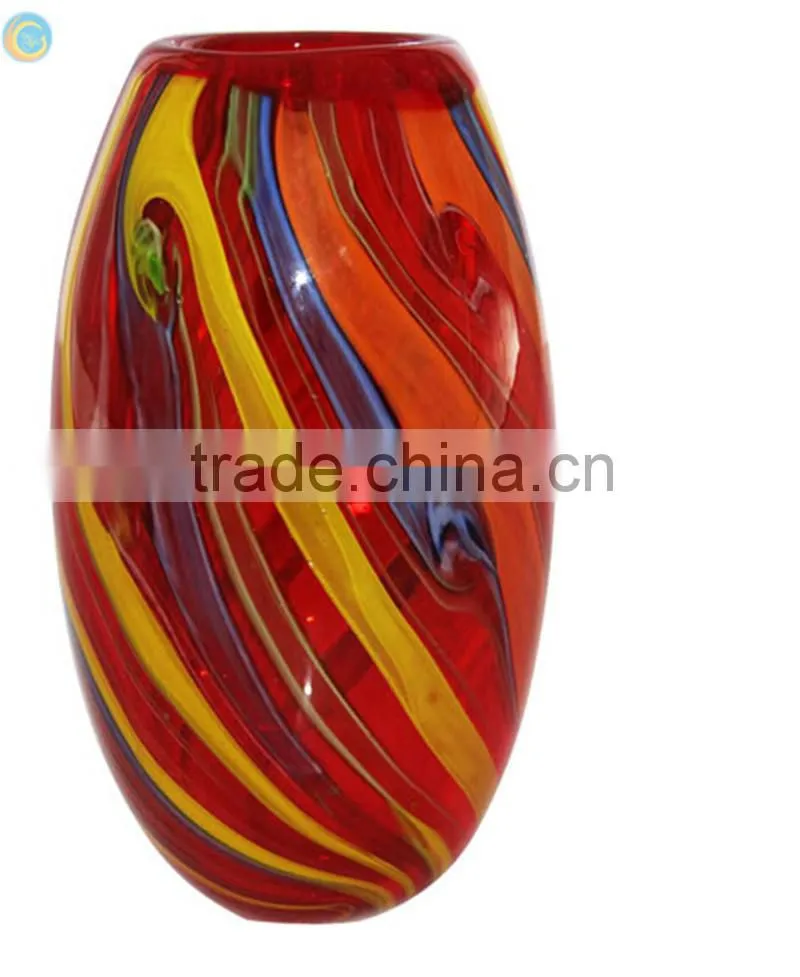 bud glass vase coloured glaze vase
