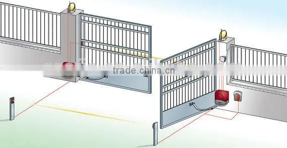 Guangzhou swing gate operator, yard gate opener, automatic gate opener, swing arm gate opener