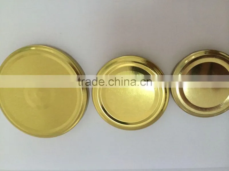 28mm/38mm/43mm/53mm/63mm/70mm/82mm metal lug cap, twist off glass jar lids