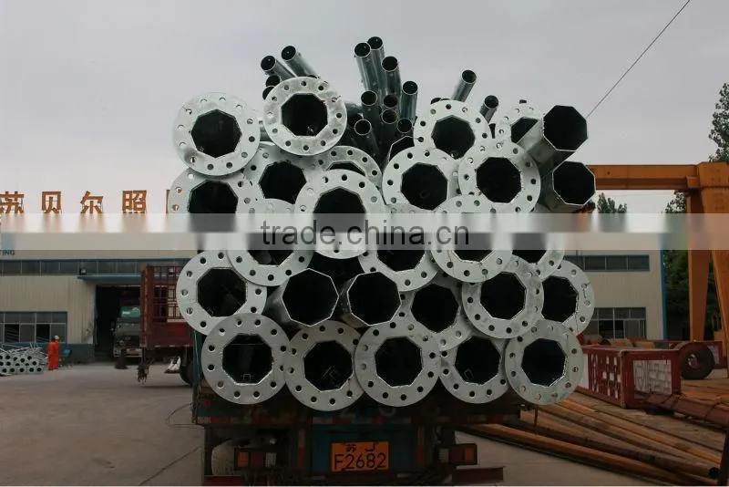 galvanized steel outdoor lighting pole