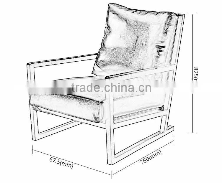 RH-4149 Easeful wood single sitting sofa chair comfortable sitting chair