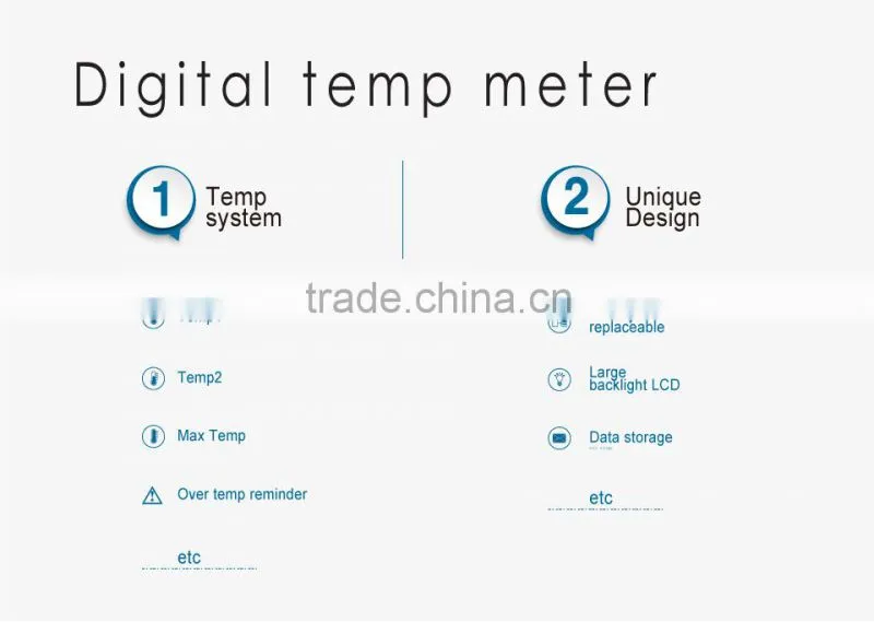 Digital LCD Engine Thermometer Temperature Meter