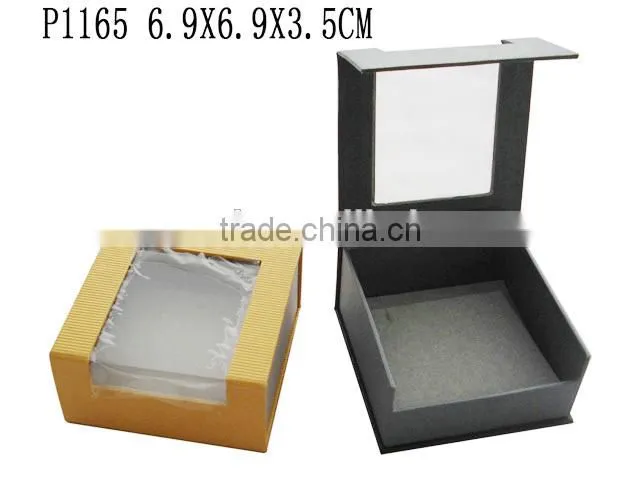 P1162 Windowed Velvet Lining Jewelry Set Case
