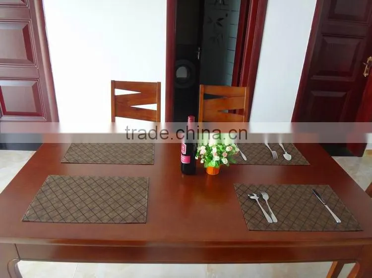 High quality PVC 3D Placemat hotel restaurant
