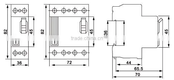 Circuit Breaker for DIN Rails,6-100 Residual Current Circuit Breaker(RCCB)