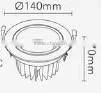 Professional Adjustable angle LED down Light 10w 15w 20w 30w Round /Square