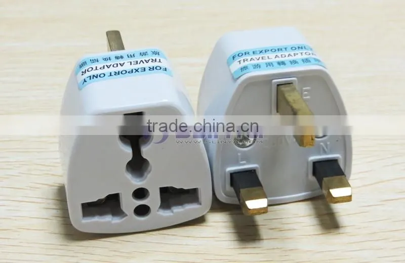 Wholesales Cheap Price AU US EU to UK Adapter Converter 3 Pin AC Power Plug Adaptor Connector
