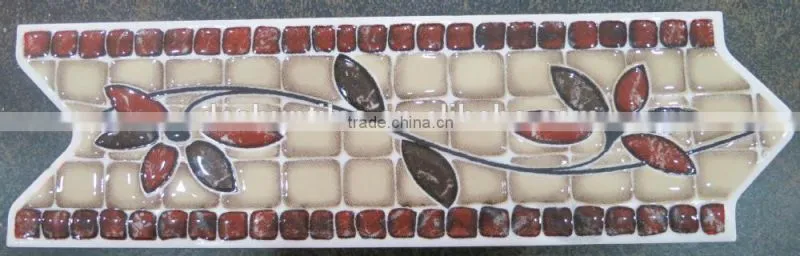 arrow design glazed ceramic border tile