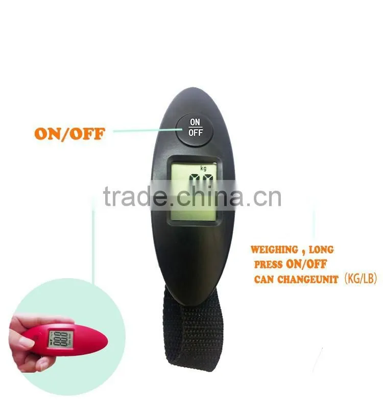 Hot selling luggage scale in kg luggage scale hook travel digital luggage scale