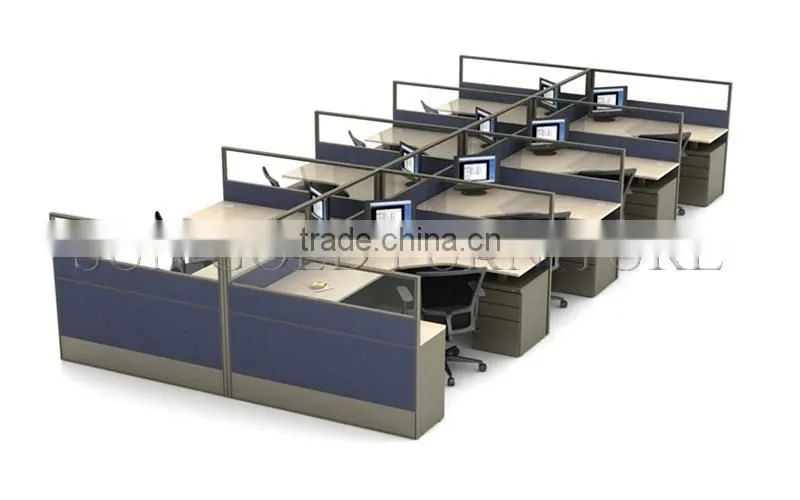Open But Simple Office WorKstation for Larger Staff (SZ-WSL324)