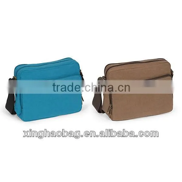 Cheap vintage adjustable canvas messenger bag