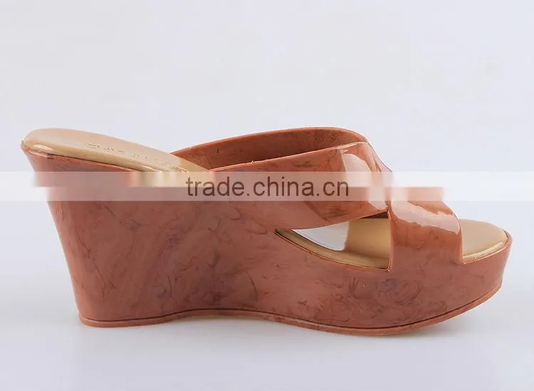2015 New Wedges Slippers Waterproof Slippers Summer Fish Mouth Female Wedge Slippers