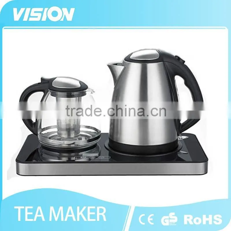 Glass panel tea maker