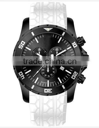 2015 hot time silicone band stainless steel case wholesale products