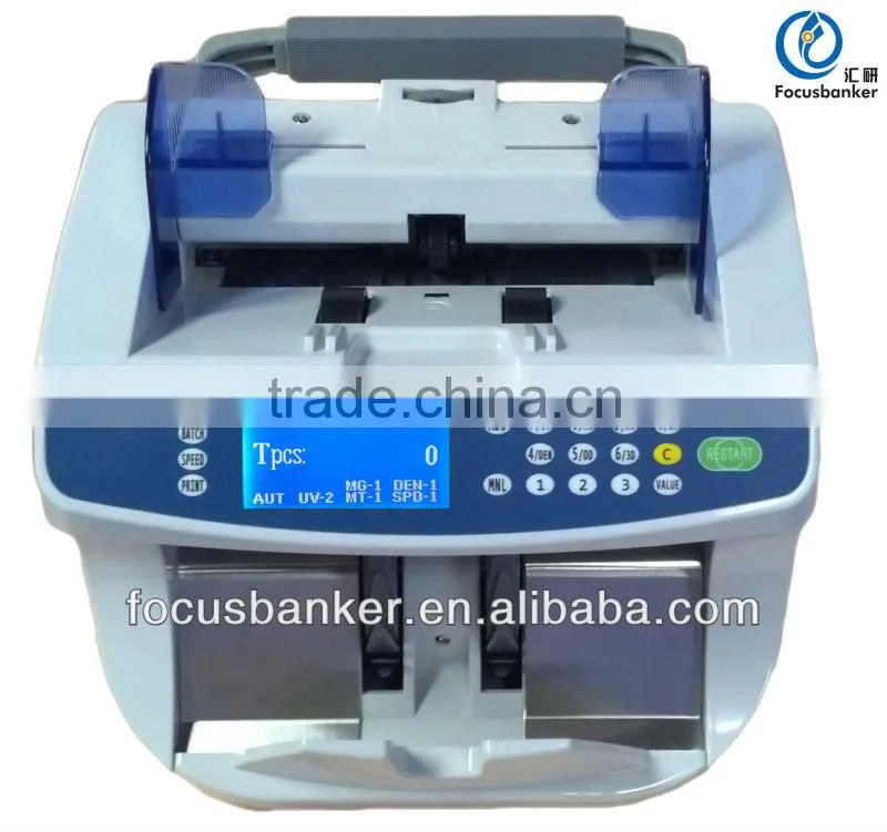 (Attractive Price! ! !) Portable Money Counter with UV/MG/MT Fake note Detection for Belarusian ruble(BYR) Currency