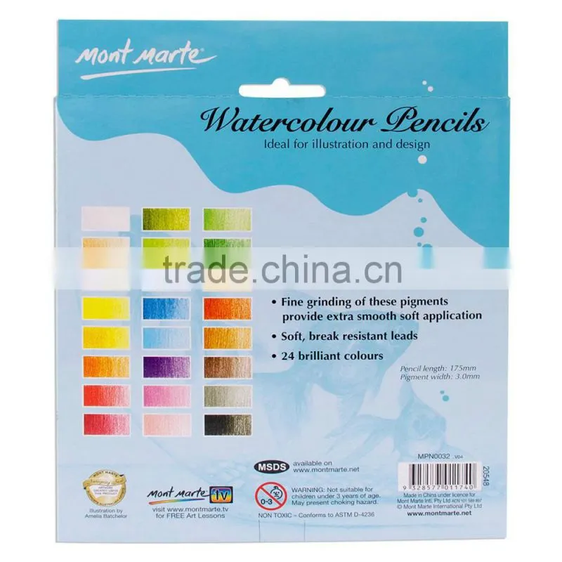 Mont Marte Watercolour Pencils 24pce