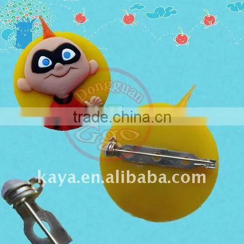 Fashionable 3d pvc badge