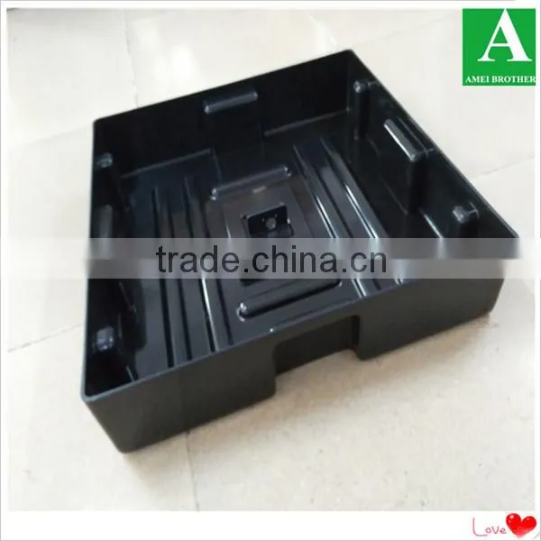 black thermoforming plastic abs Tv enclosure back shell