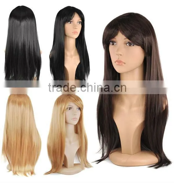 Ladies Short Wig Blonde Black Brown Wig Bob Curly Boycut Wedge Style Wigs W371