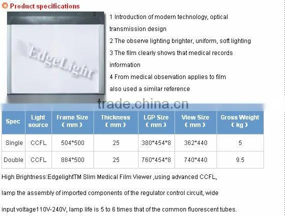EdgeLight slim Medical Film Viewer